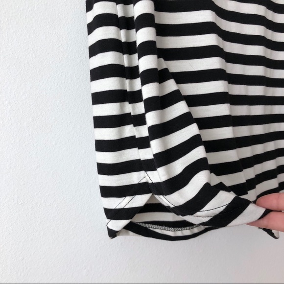 NWOT!! Striped T-shirt Curved Hem Dress - Picture 3 of 4
